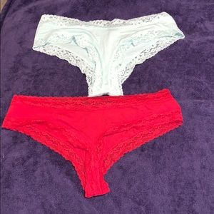 NWOT 2 pairs of Victoria secret cheeky panties
